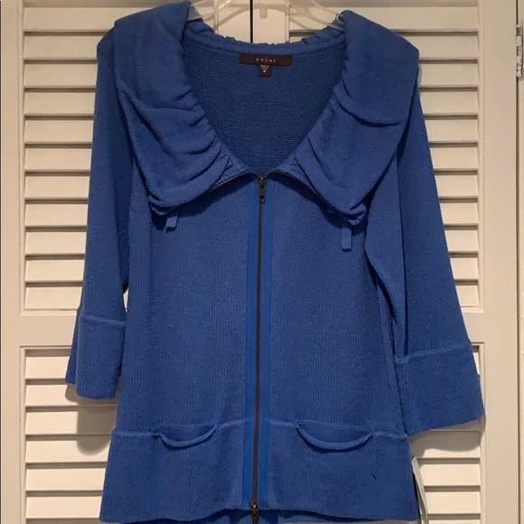 Fever Sweaters - New women’s zippered sweater with front pockets